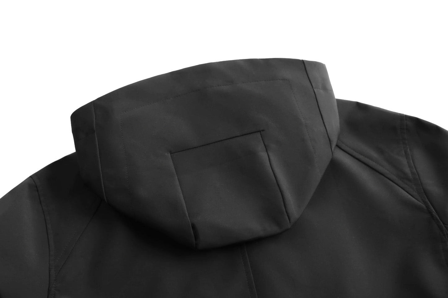 IBJ514 Black Techwear Functional Jacket