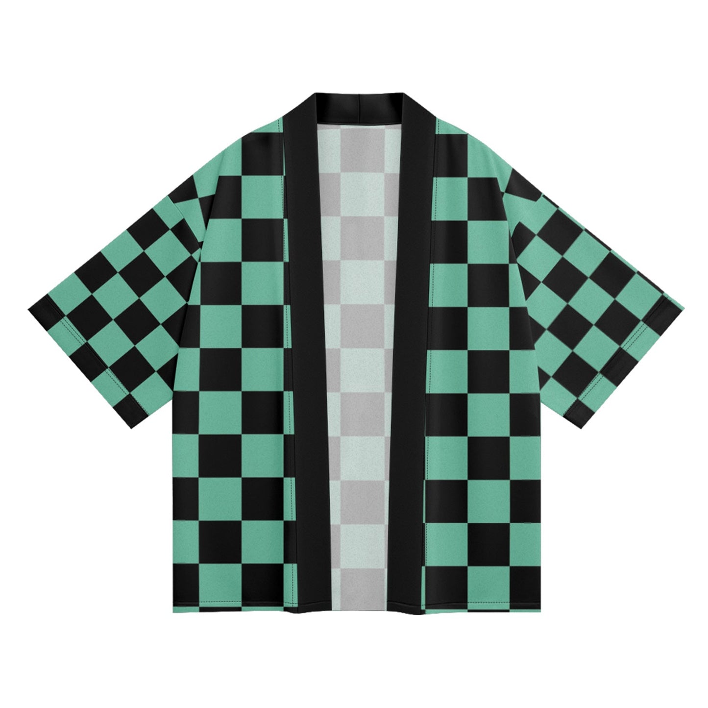 K33 Green Checker Kimono