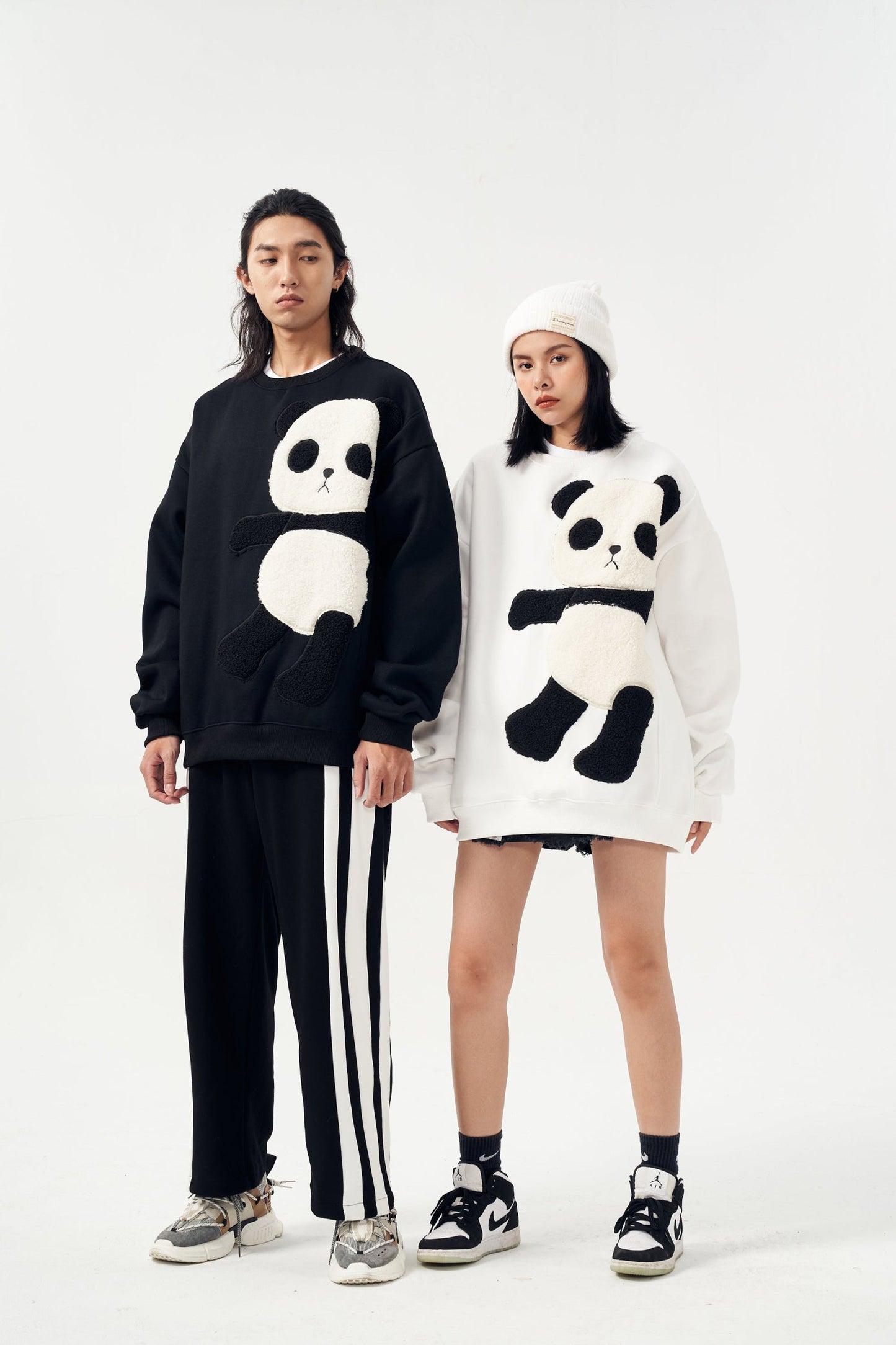 MAR1081 Furry Panda Crewneck