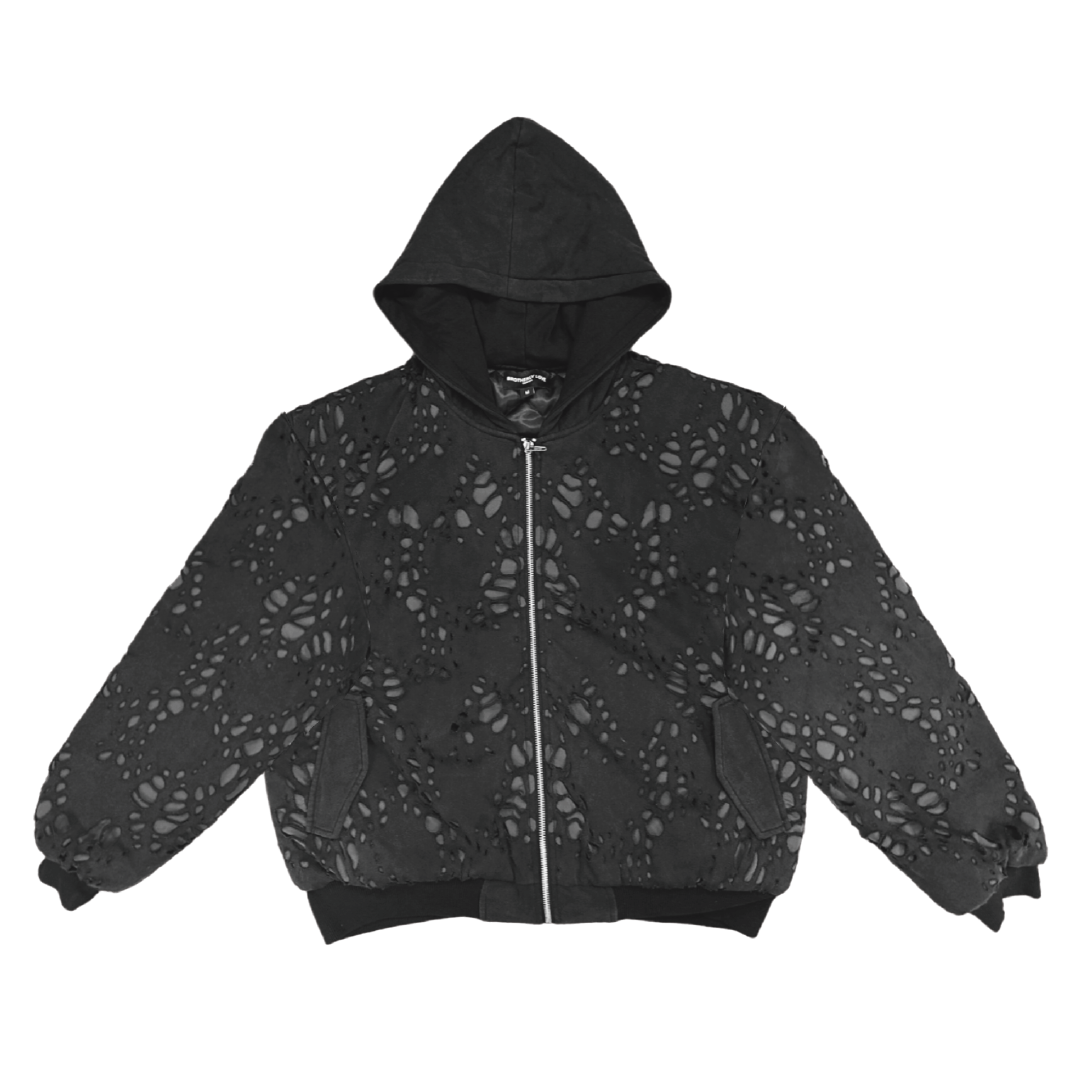 BL BURNEDWEB NYLON BOMBER JACKET