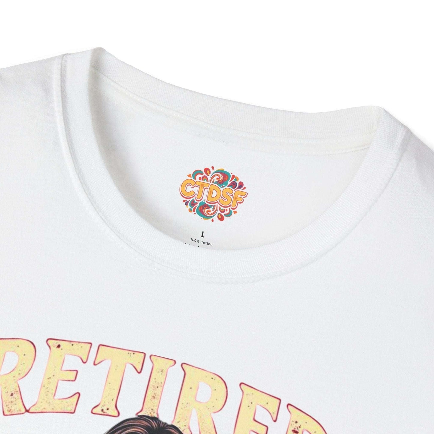 Retired Stripper Unisex Softstyle T-Shirt - Fun Gift for Celebrations