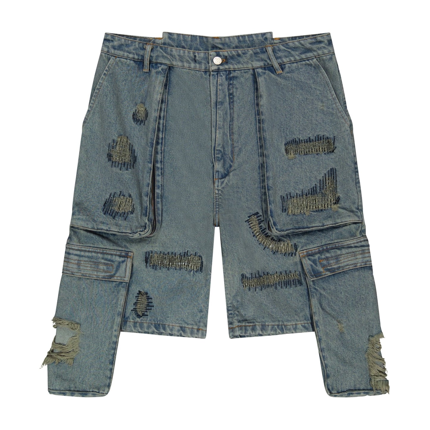 Jazzy Ripped Denim Short