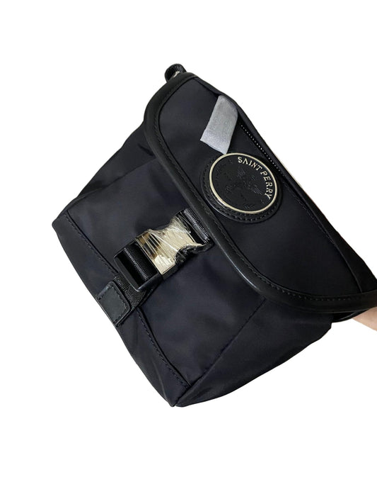 Re-Nylon and Calf leather shoulder bag
