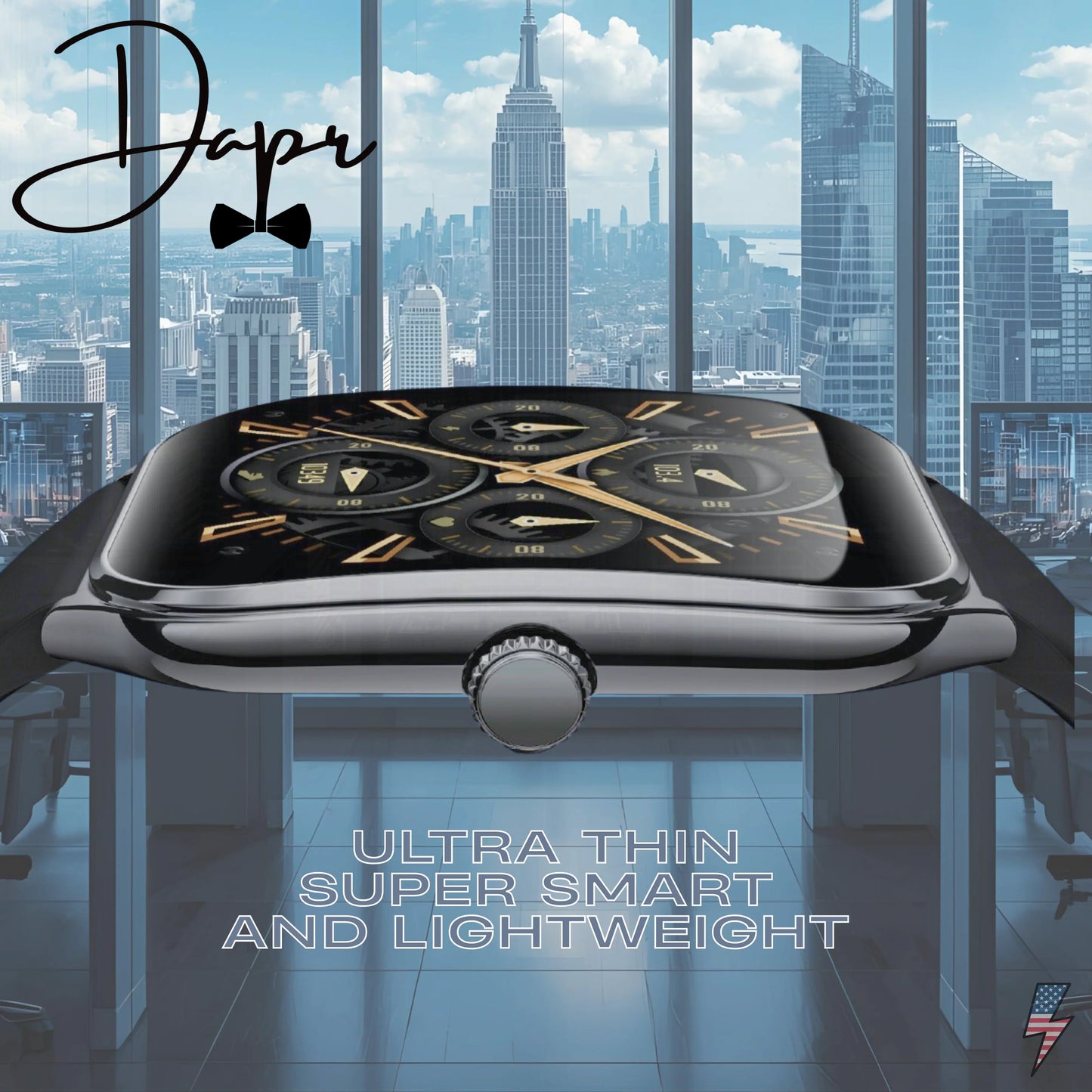 Dapr Watches- Men's Ultra Thin 7.5mm – Bluetooth & Sensors-  Sale $49